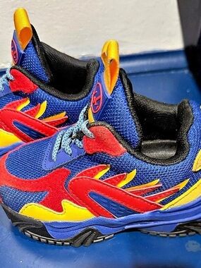 Javi Achieve Kids Sneakers Blue & Red Size US 6C